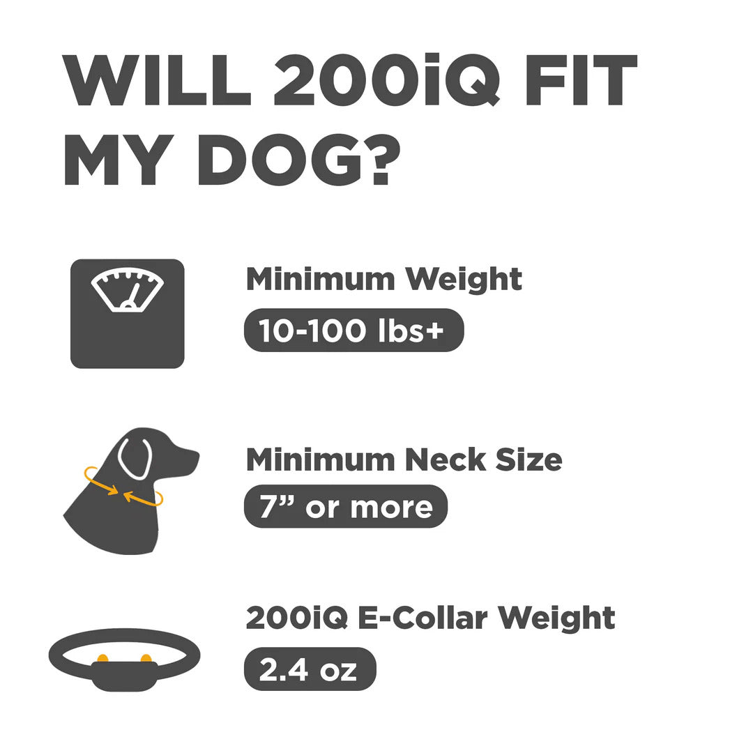 image describing weight, neck size, and collar weight
