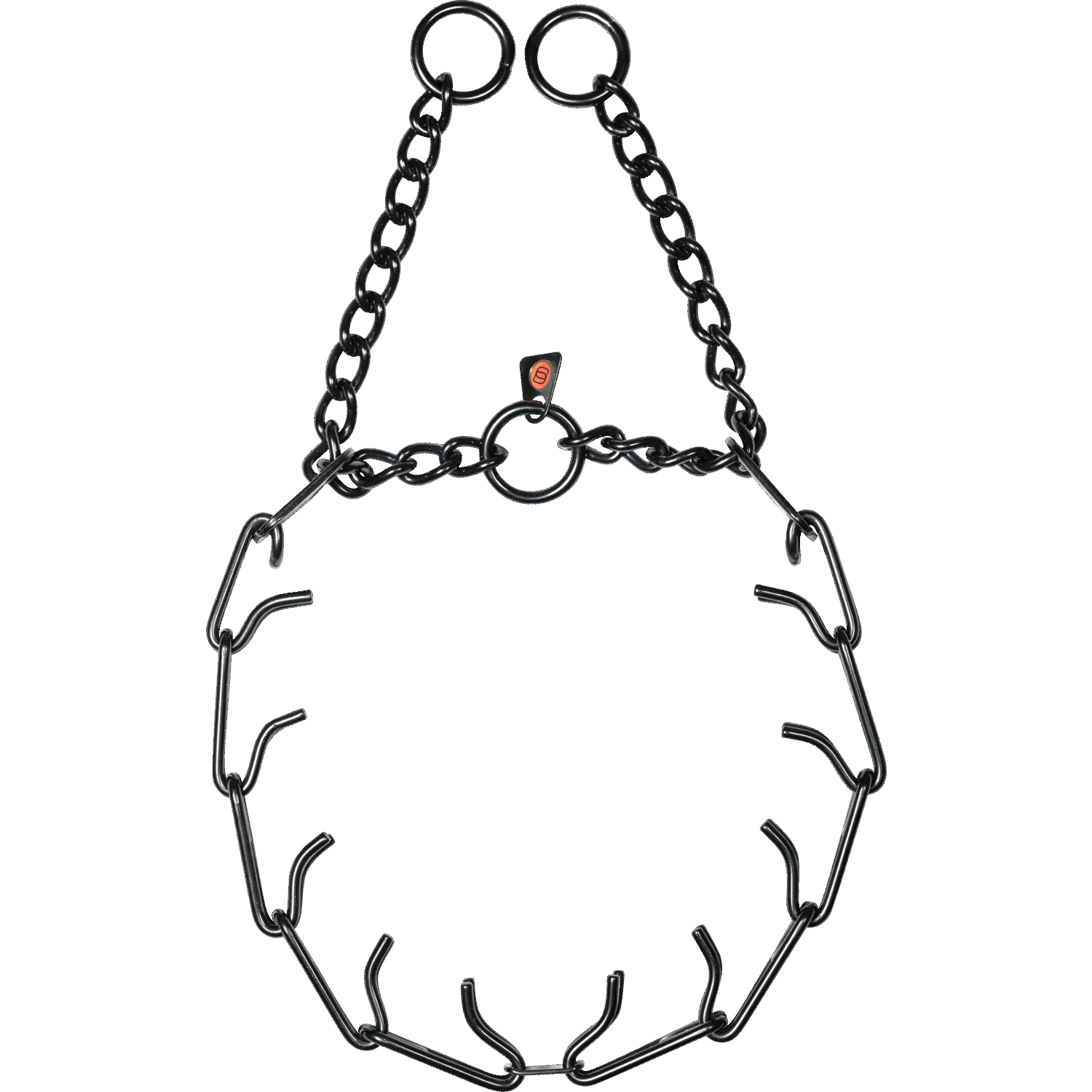 Ultra Plus Easy on Training Collar with Center Plate and Assembly Chain SSBlack