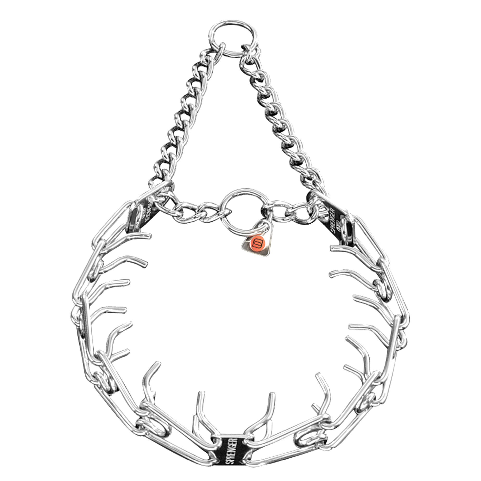 ULTRA PLUS Stainless Steel Training Collar with Center Plate and Assembly Chain