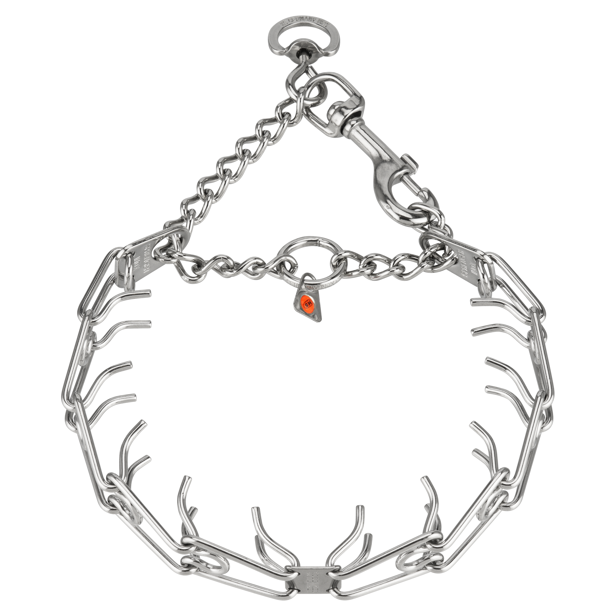 Ultra Plus Collar with Center Plate and Assembly Chain Stainless Steel