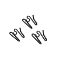 Extra Middle Links (3-Pack) - Stainless Steel Black