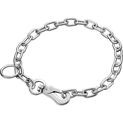 Adjustable Medium Chain Link Collar with SPRENGER Hook (Steel Chrome-Plated) - 3mm - Valor K9 & Nutrition