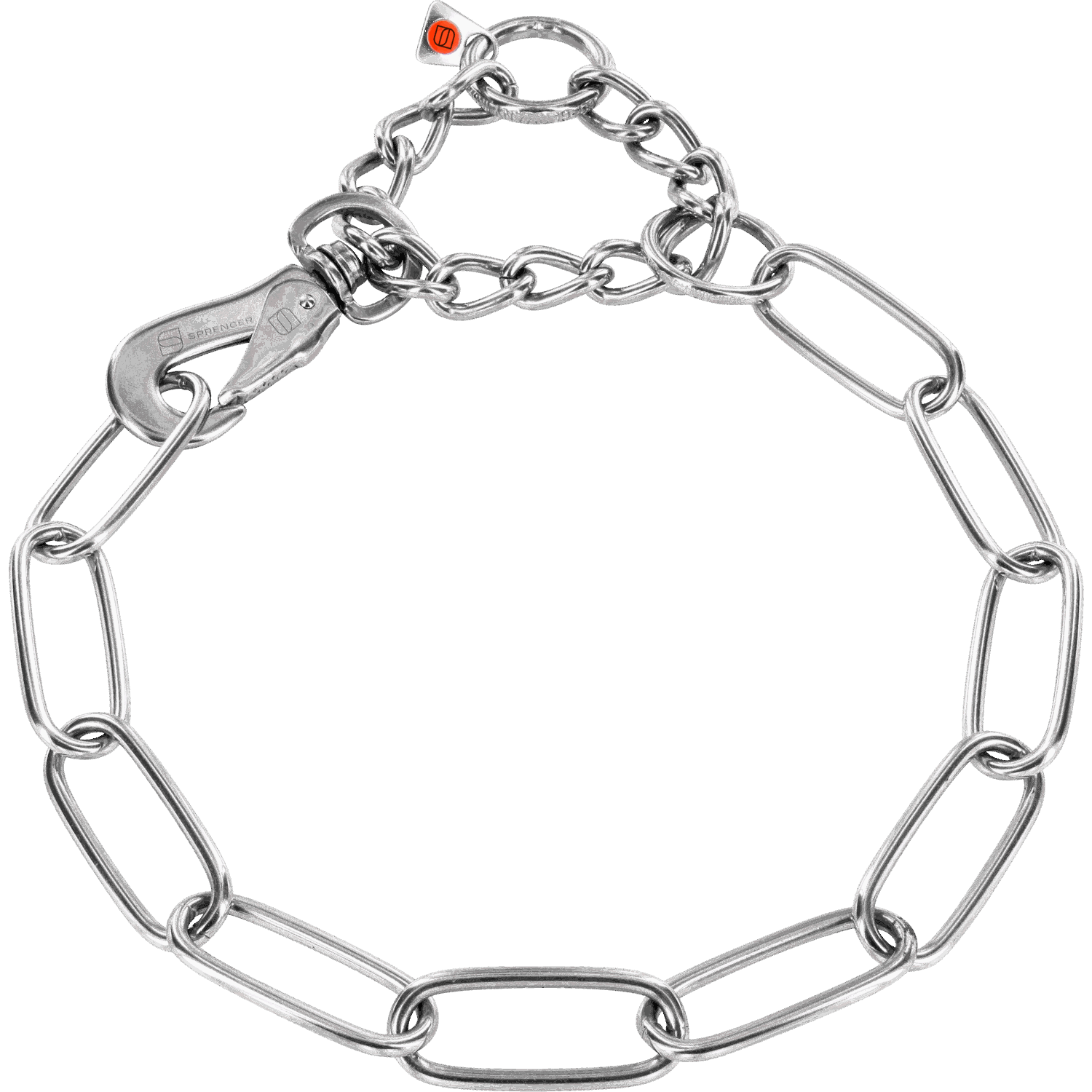 Silver chain with hook