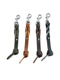 12 inch Leather Traffic Leash / Tab