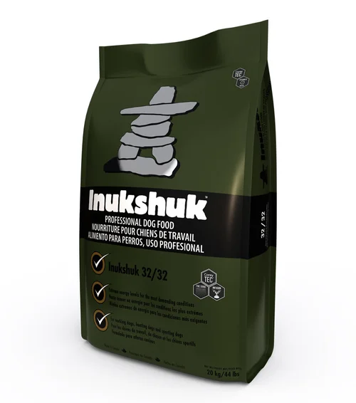 Inukshuk 32/32 performance dog food, 33 lb bag.